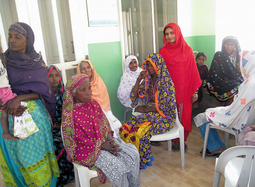 Waiting at the TB clinic