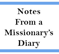 Notes from a missionary's diary