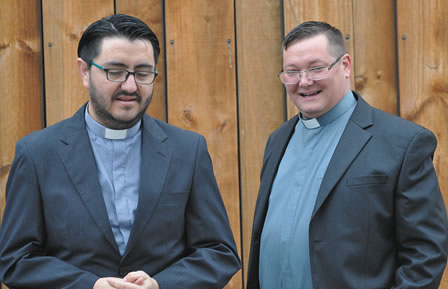 Fr. Rafael (left) and Fr. Diaz