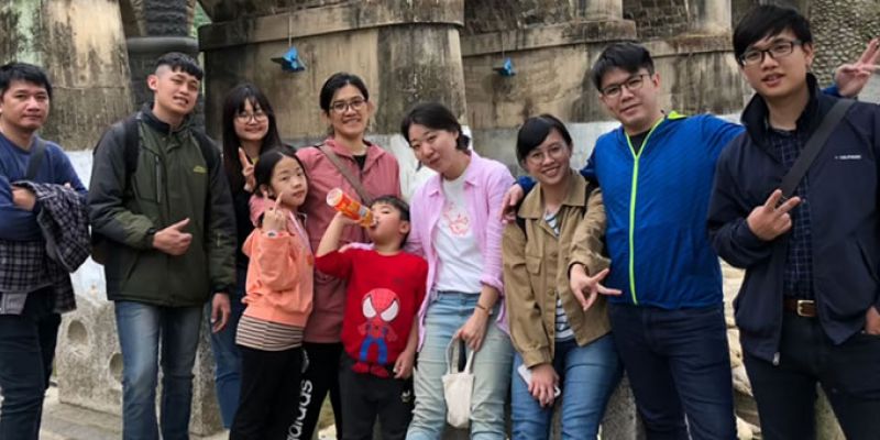 Taiwan youth group on an outing