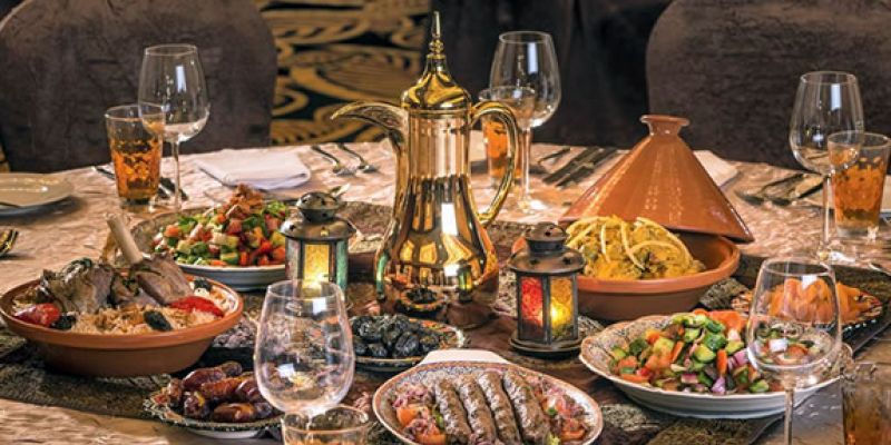 Iftar is the evening meal with which Muslims end their daily Ramadan fast at sunset.